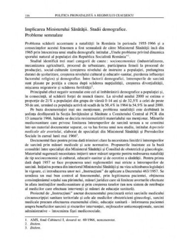 Politica pronatalistă a regimului... Politica pronatalistă a regimului...