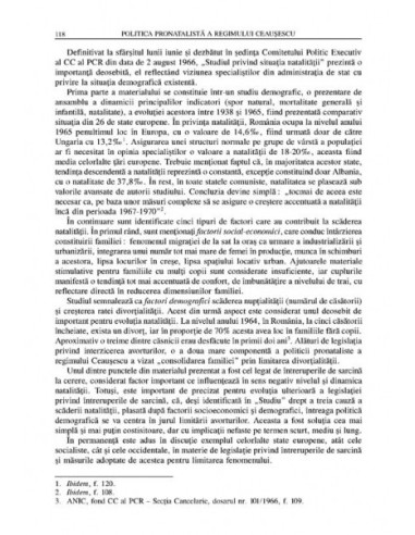 Politica pronatalistă a regimului... Politica pronatalistă a regimului...