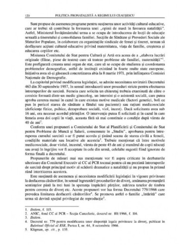 Politica pronatalistă a regimului... Politica pronatalistă a regimului...