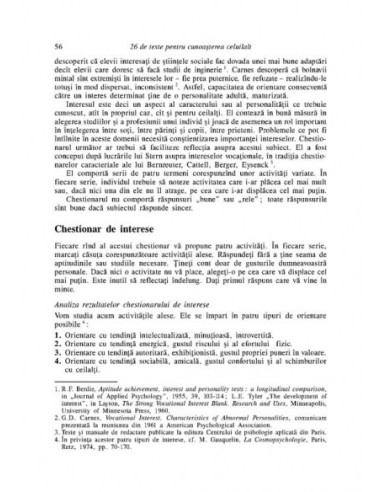 26 de teste pentru cunoaşterea celuilalt