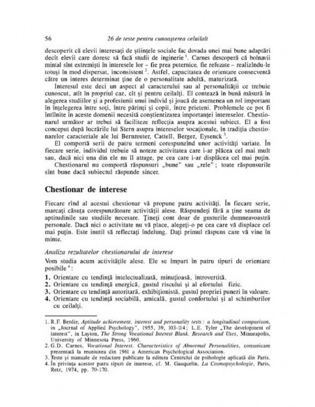 26 de teste pentru cunoaşterea celuilalt