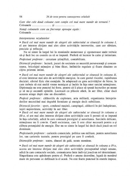 26 de teste pentru cunoaşterea celuilalt