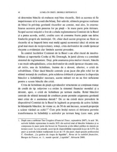 Lumea în criză. Erorile sistemului