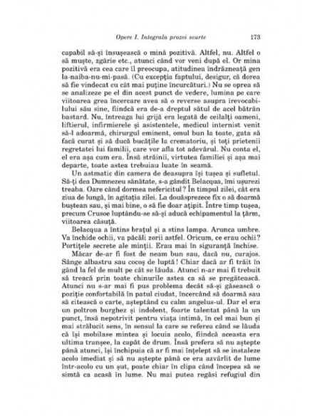 Opere I. Integrala prozei scurte