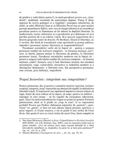 Stilul religiei în modernitatea tîrzie