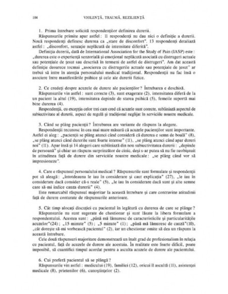 Violență, traumă, reziliență