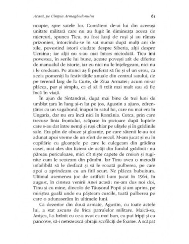 Acasă, pe Cîmpia Armaghedonului