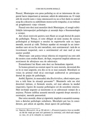 Curs de filosofie morală Curs de filosofie morală