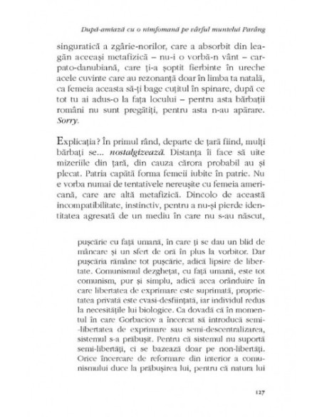 După-amiaza cu o nimfomană pe vîrful muntelui Parîng