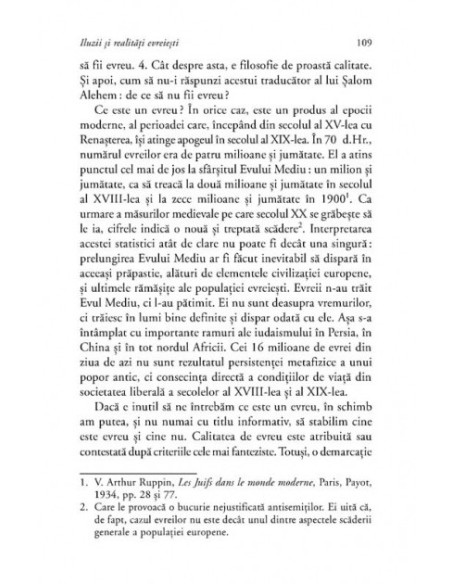 Eseu despre o concepție catolică asupra iudaismului. Iluzii și realități evreiești