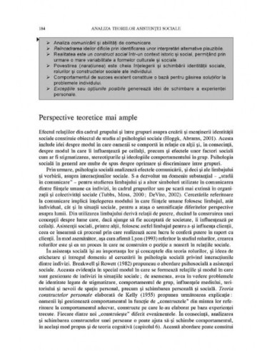 Teoria modernă a asistenței sociale