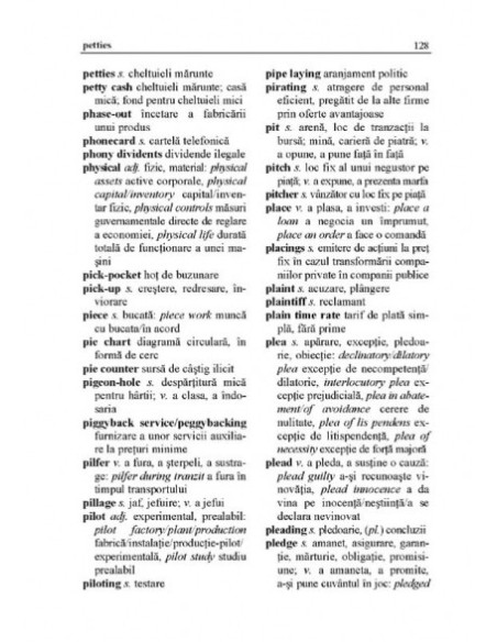 Dicționar englez-român/român-englez de termeni economici și juridici