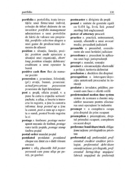 Dicționar englez-român/român-englez de termeni economici și juridici