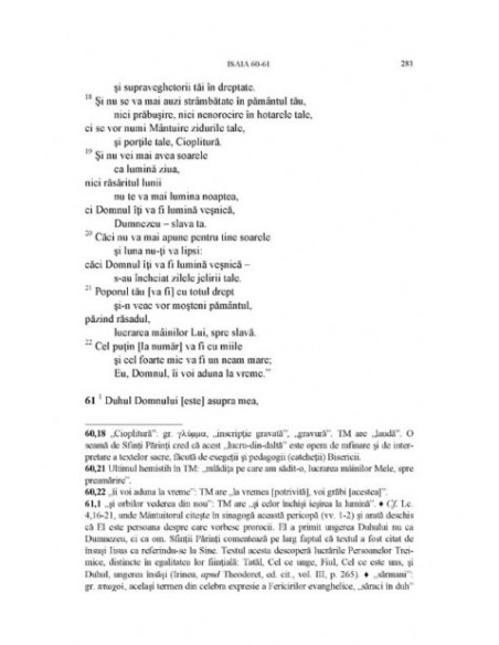 Septuaginta 6/I. Isaia – Ieremia – Baruh – Plîngeri – Epistola lui Ieremia