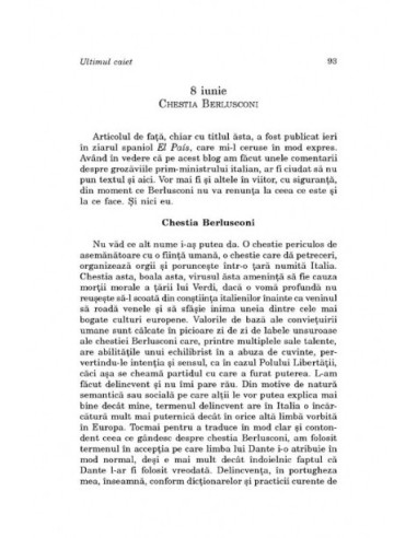 Ultimul caiet. Texte scrise pentru...