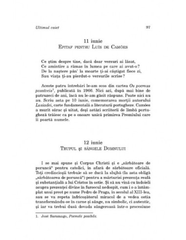 Ultimul caiet. Texte scrise pentru...