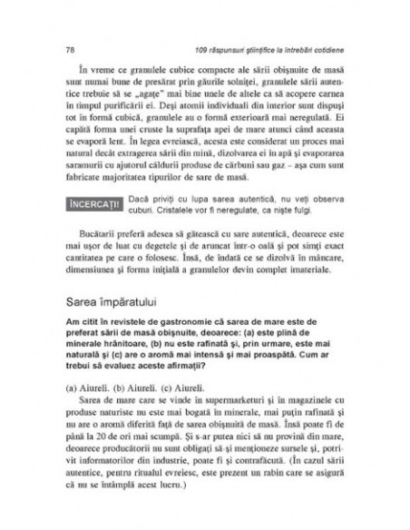 109 răspunsuri ştiinţifice la întrebări cotidiene.