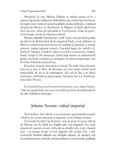 Critica la persoana întîi