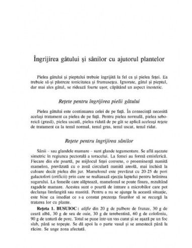 Secretul frumuseții. Tratamente...