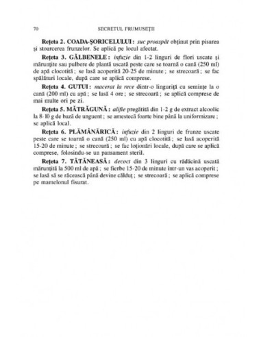 Secretul frumuseții. Tratamente...