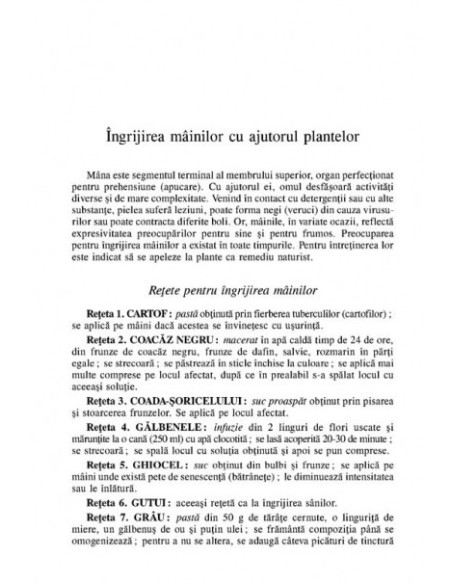 Secretul frumuseții. Tratamente cosmetice naturiste