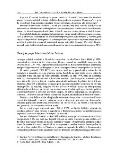 Politica pronatalistă a regimului Ceaușescu. Vol. II: Instituții și practici