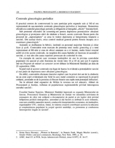 Politica pronatalistă a regimului...