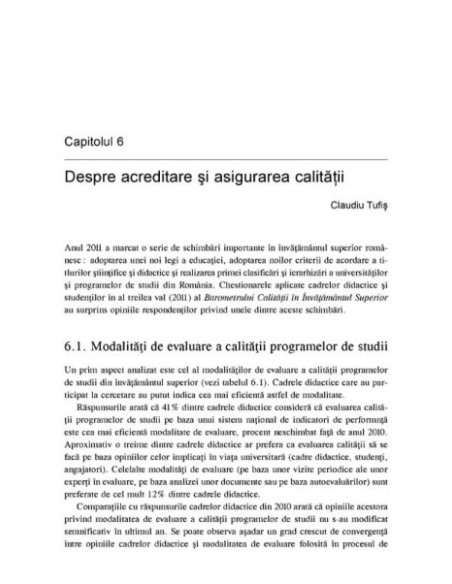 Calitatea învățămîntului superior din România