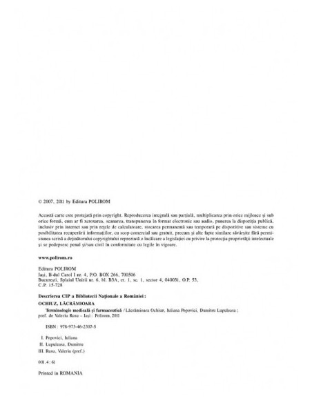 Terminologie medicală şi farmaceutică