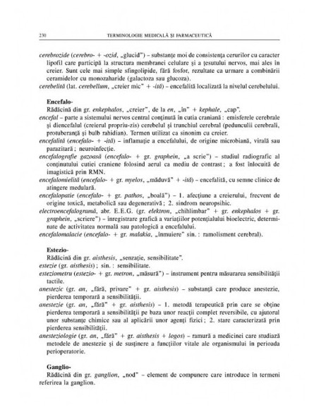 Terminologie medicală şi farmaceutică