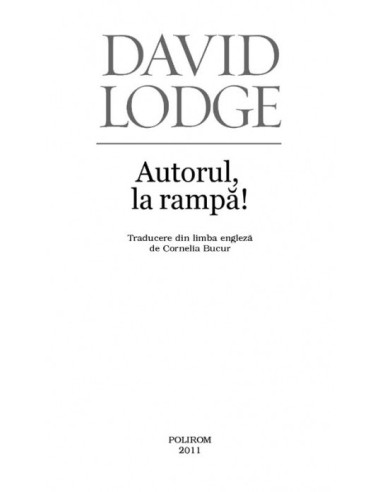 Autorul, la rampă! Autorul, la rampă!