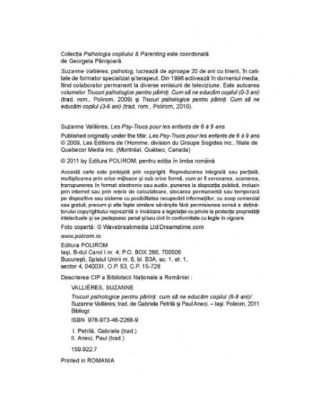 Trucuri psihologice pentru părinţi