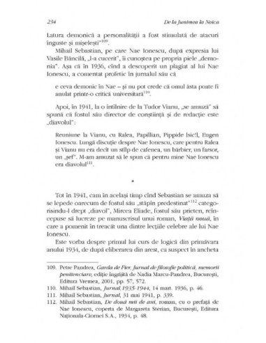 De la Junimea la Noica De la Junimea la Noica