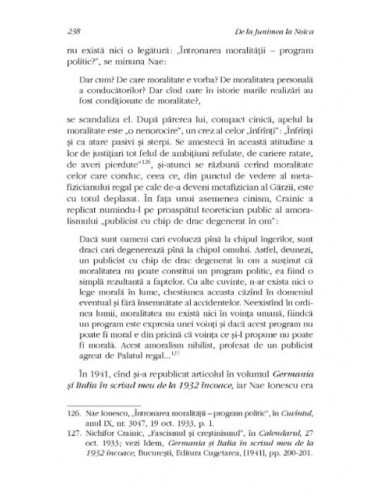 De la Junimea la Noica De la Junimea la Noica