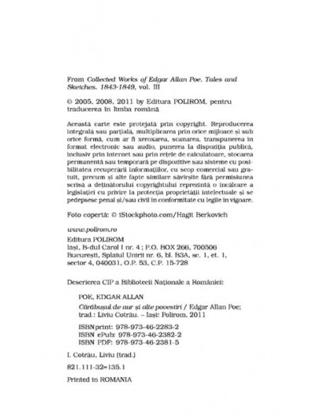 Cărăbușul de aur și alte povestiri