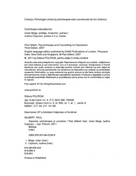 Depresia: psihoterapie și consiliere