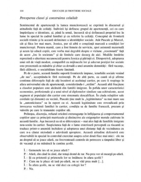 Educație și frontiere sociale: Franța, România, Brazilia, Suedia