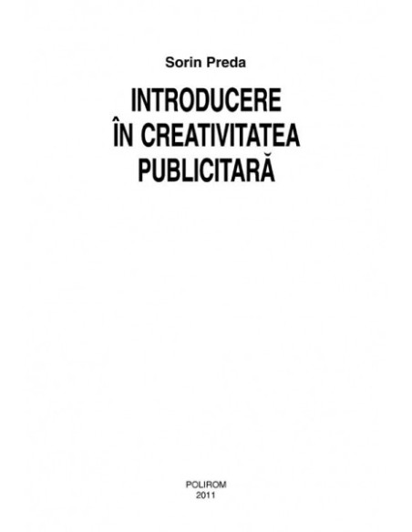 Introducere în creativitatea publicitară