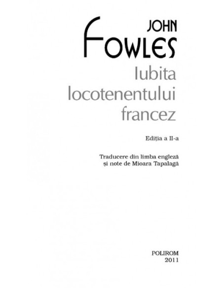 Iubita locotenentului francez 