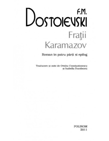 Fraţii Karamazov Fraţii Karamazov