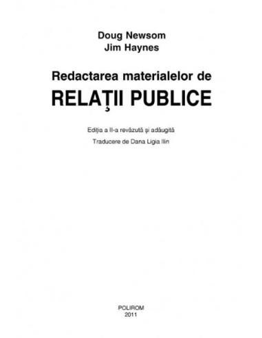 Redactarea materialelor de relaţii... Redactarea materialelor de relaţii...