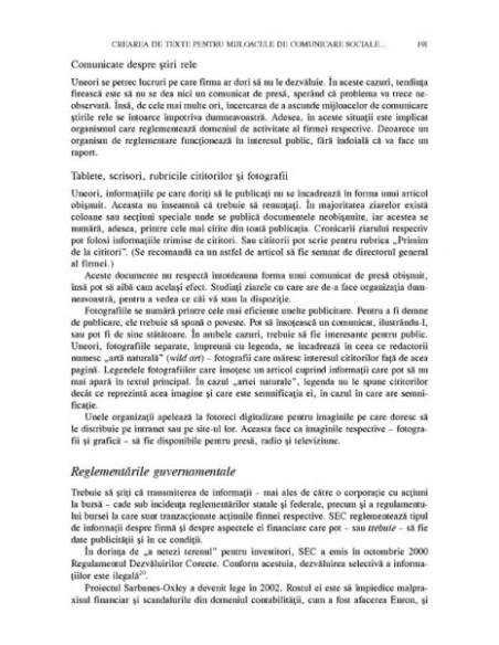 Redactarea materialelor de relaţii publice