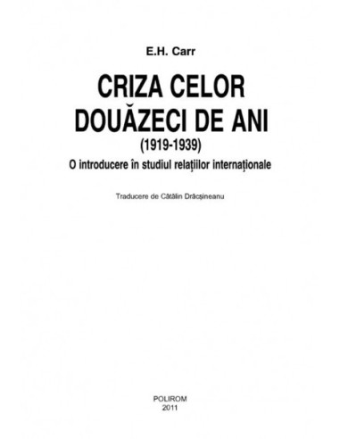 Criza celor douăzeci de ani (1919-1939)