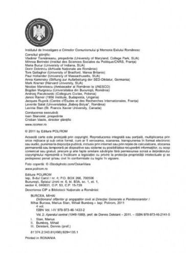 Dicționarul ofițerilor și angajaților...