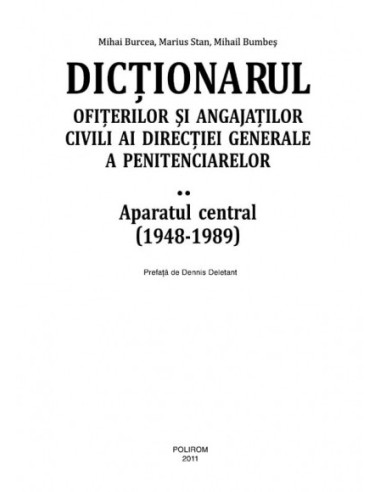 Dicționarul ofițerilor și angajaților...