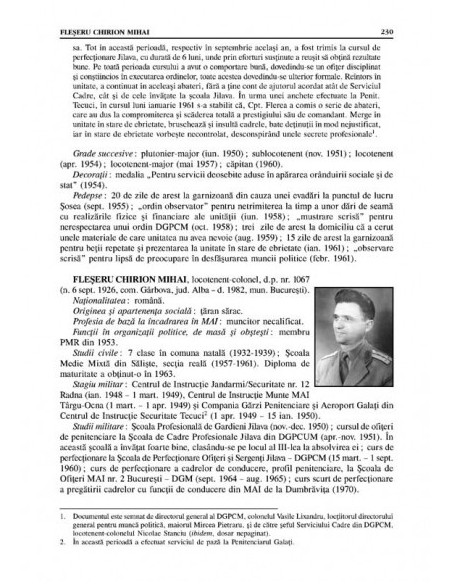 Dicționarul ofițerilor și angajaților civili ai Direcției Generale a Penitenciarelor. Volumul II: Aparatul central (1948-1989)