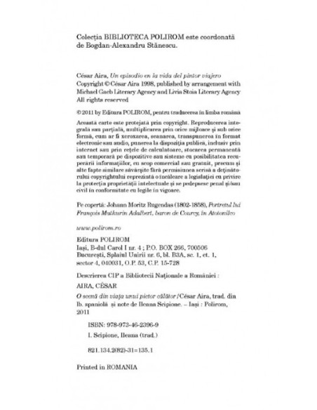 O scenă din viaţa unui pictor călător