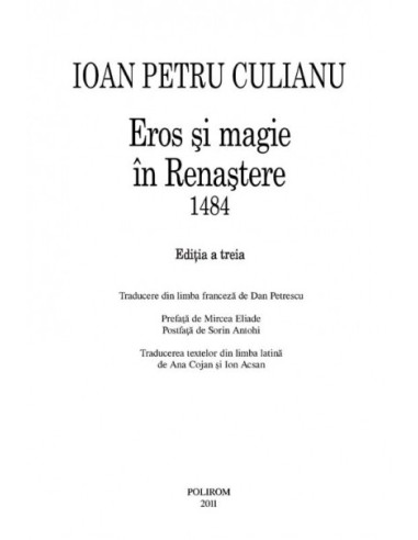 Eros şi magie în Renaştere. 1484