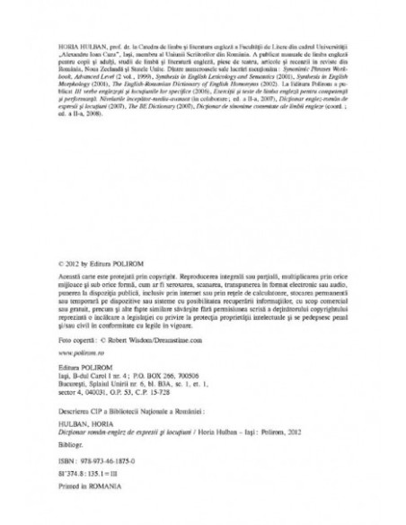 Dicționar român-englez de expresii și locuțiuni