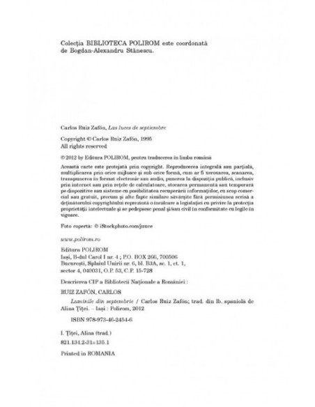 Luminile din septembrie